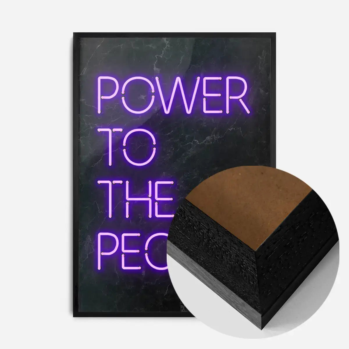 Power To The People Neon Print