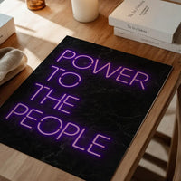 Power To The People Neon Print