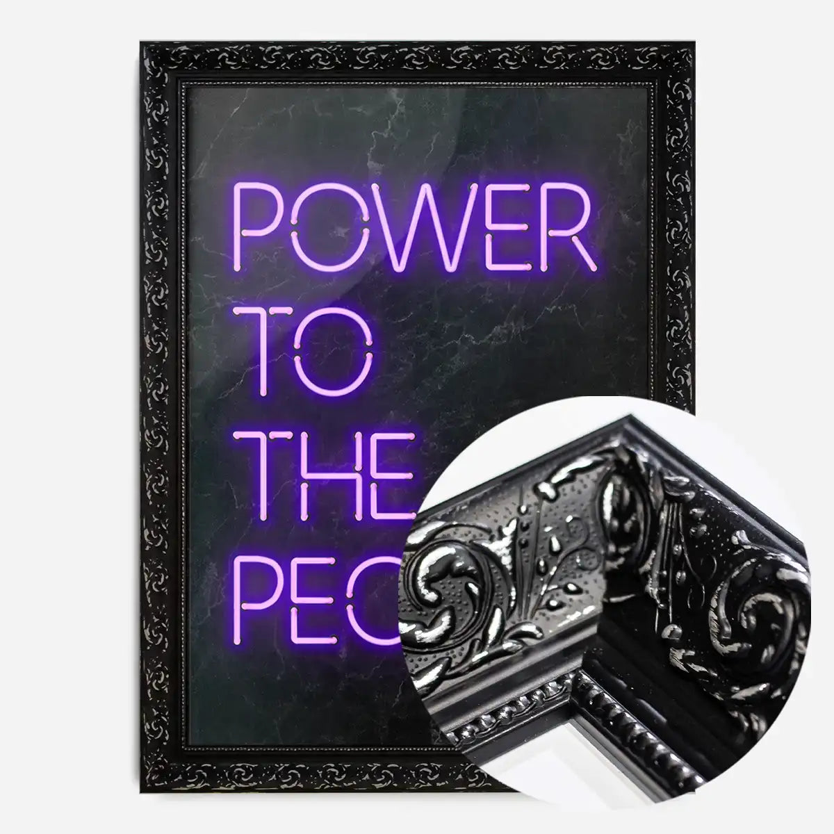 Power To The People Neon Print