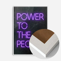 Power To The People Neon Print