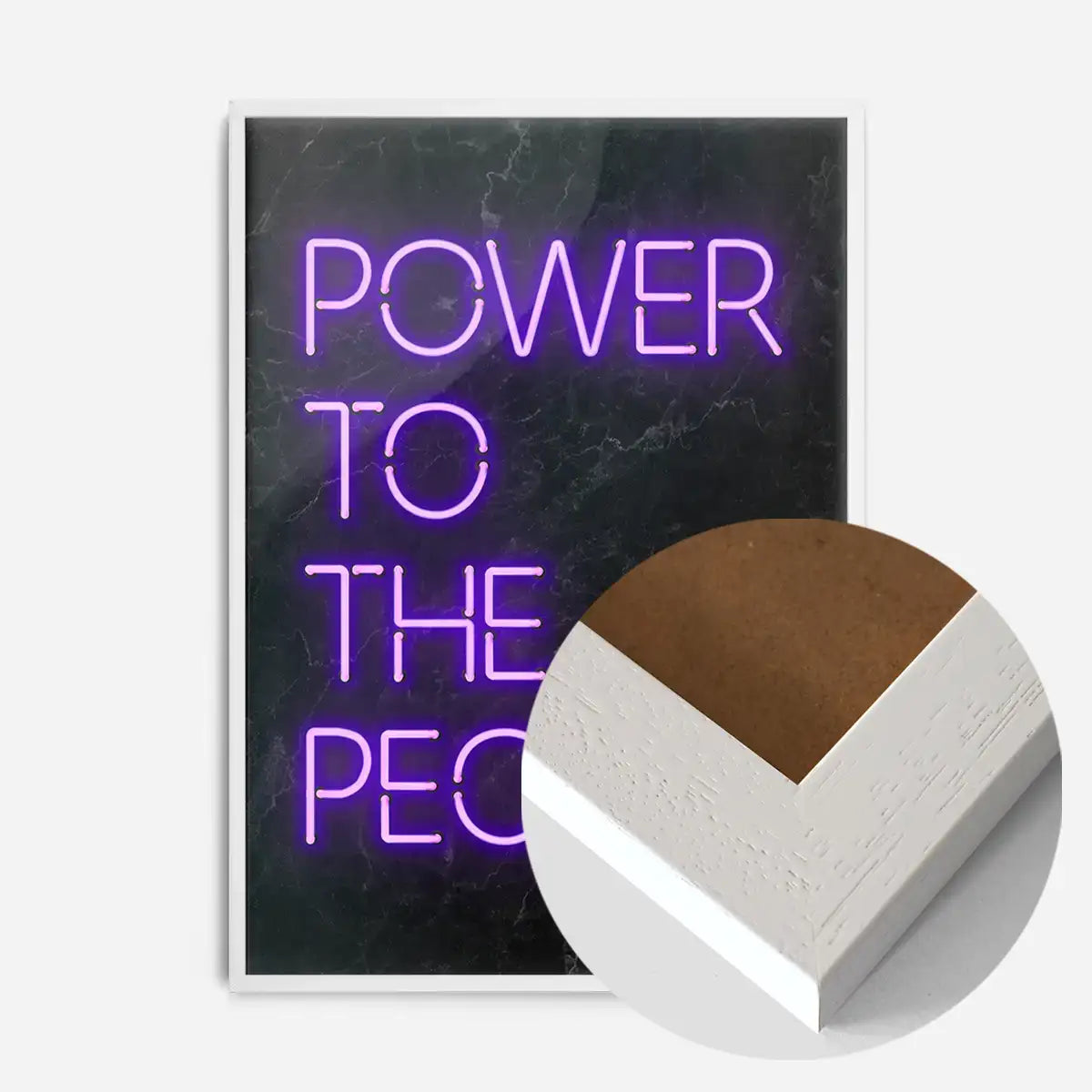 Power To The People Neon Print