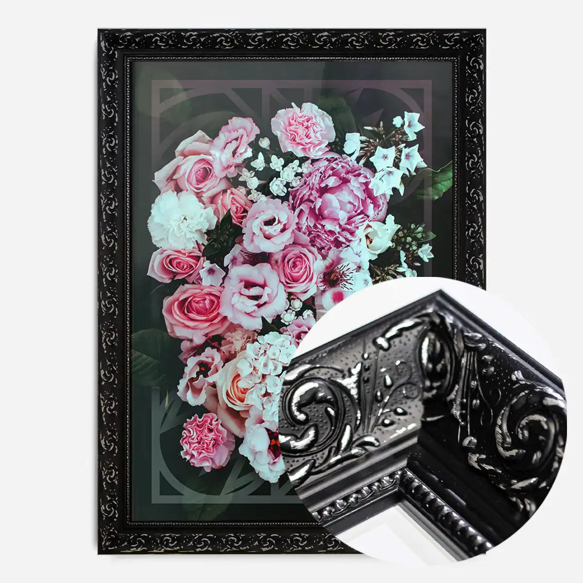 Roses Geometric Print