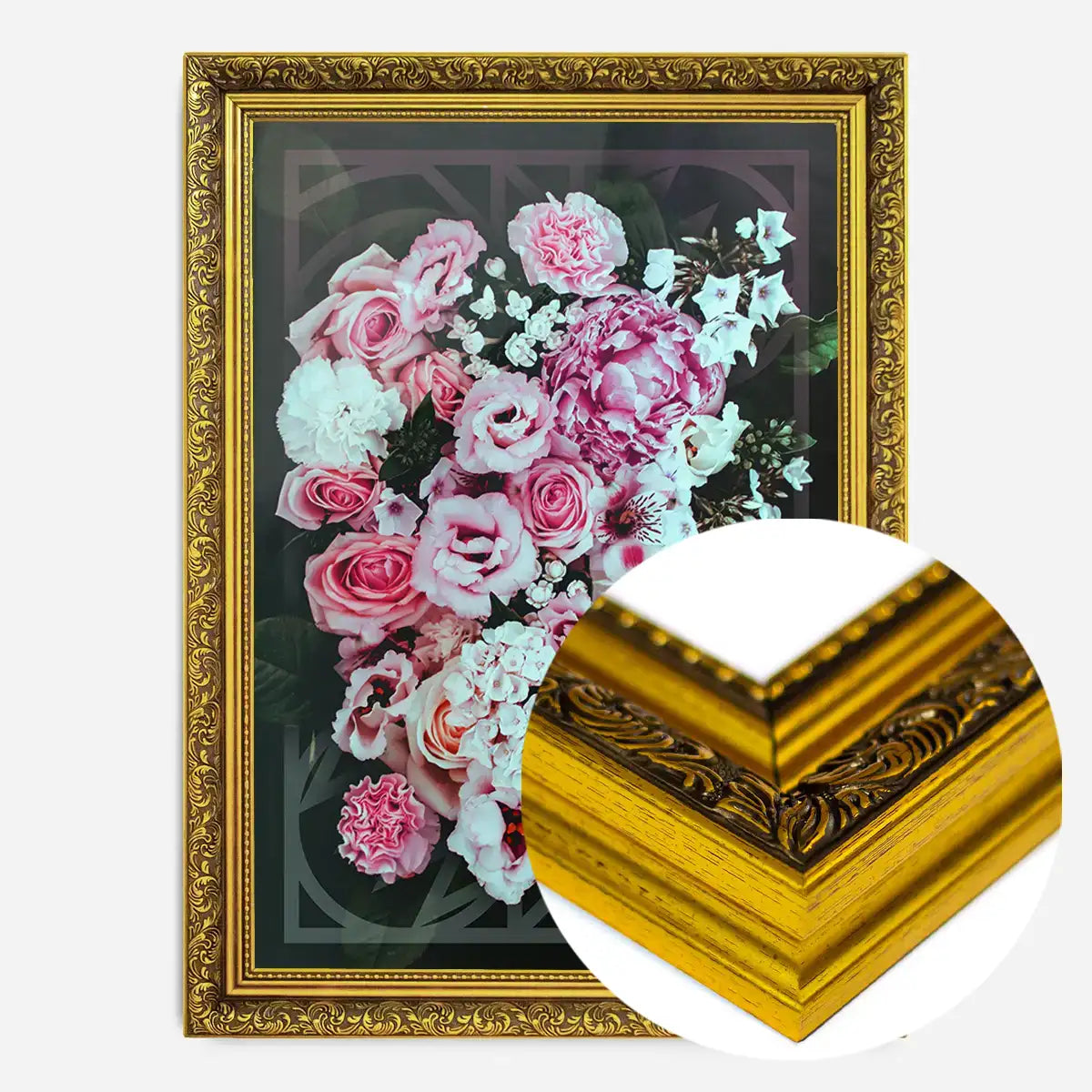 Roses Geometric Print