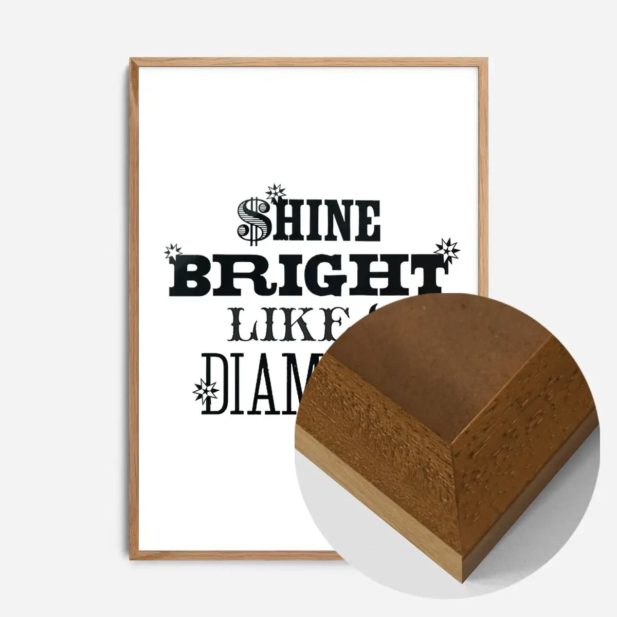 Shine Bright Quote Print