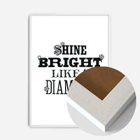 Shine Bright Quote Print