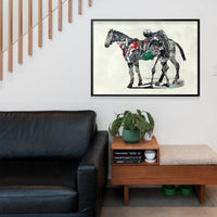 Skeleton And Horse Print