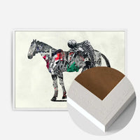 Skeleton And Horse Print