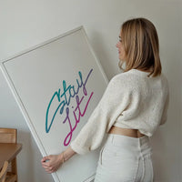 Stay Lit Quote Print