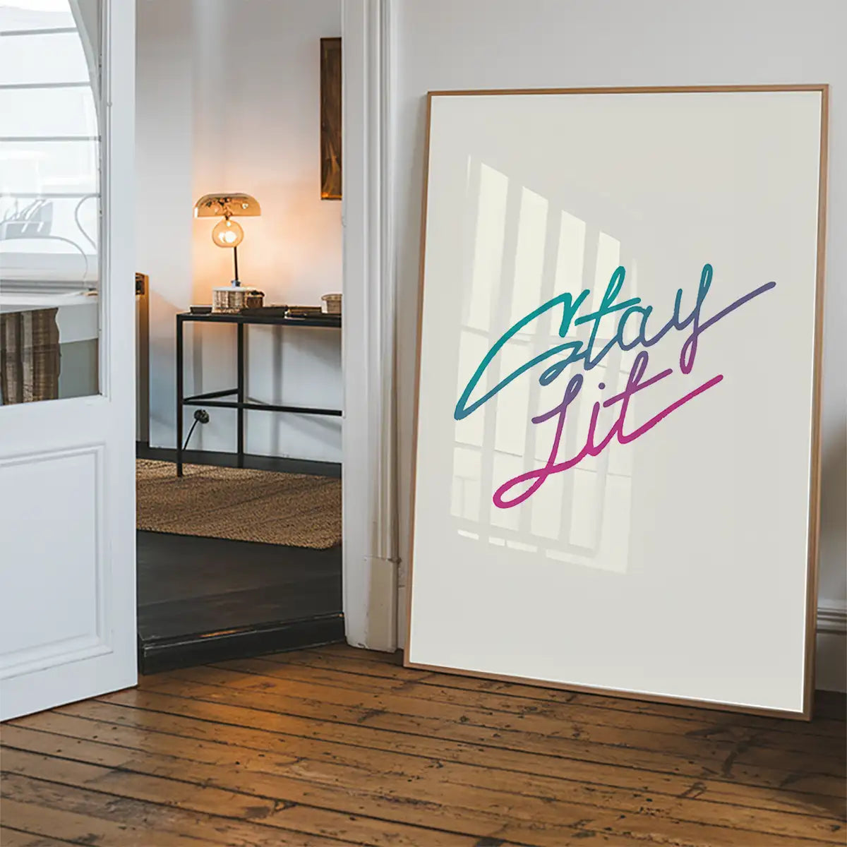 Stay Lit Quote Print