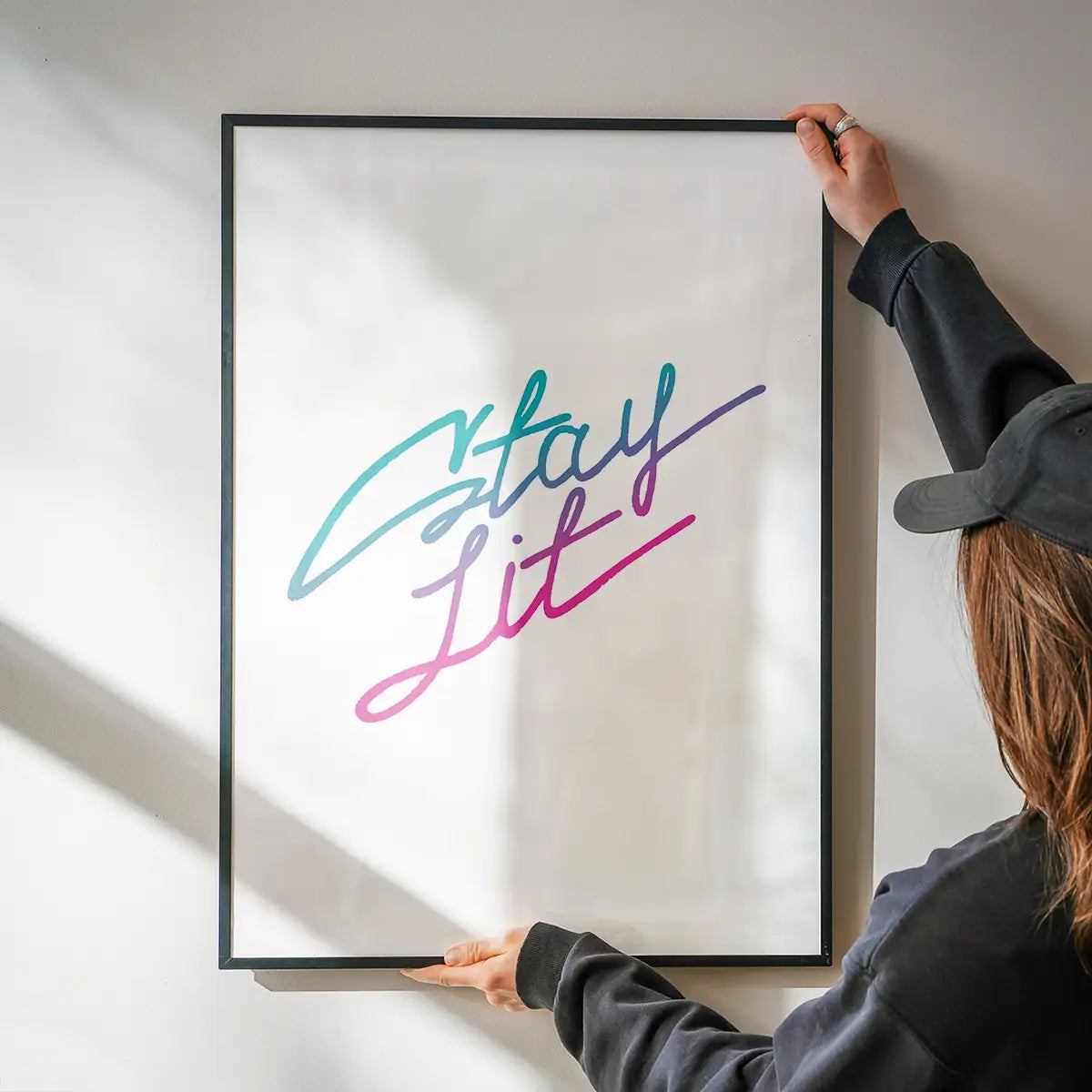 Stay Lit Quote Print