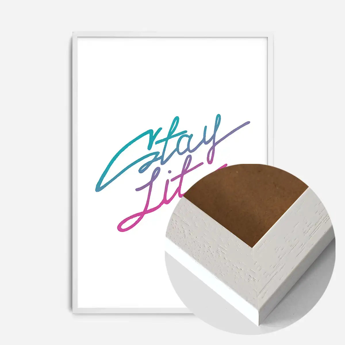 Stay Lit Quote Print