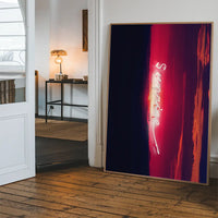Sunrise Neon Landscape Print