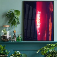 Sunrise Neon Landscape Print