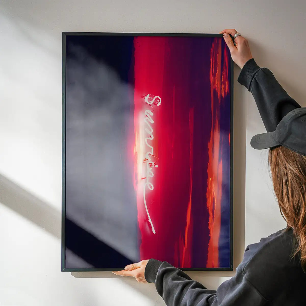 Sunrise Neon Landscape Print