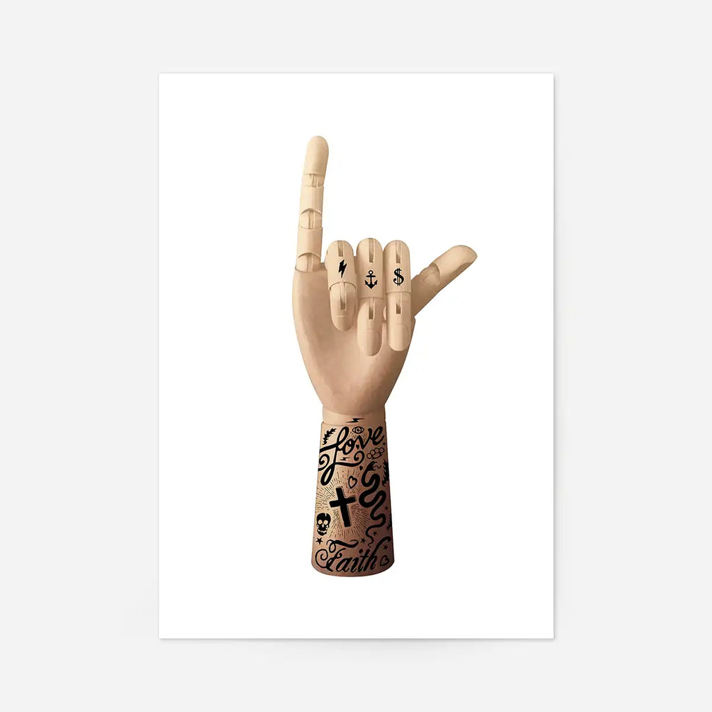 Tattoo Art Hand Print