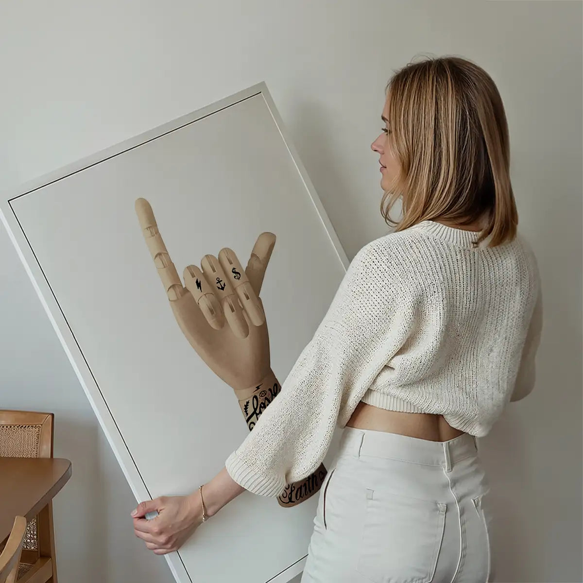 Tattoo Art Hand Print