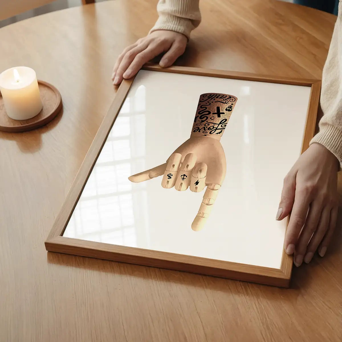 Tattoo Art Hand Print