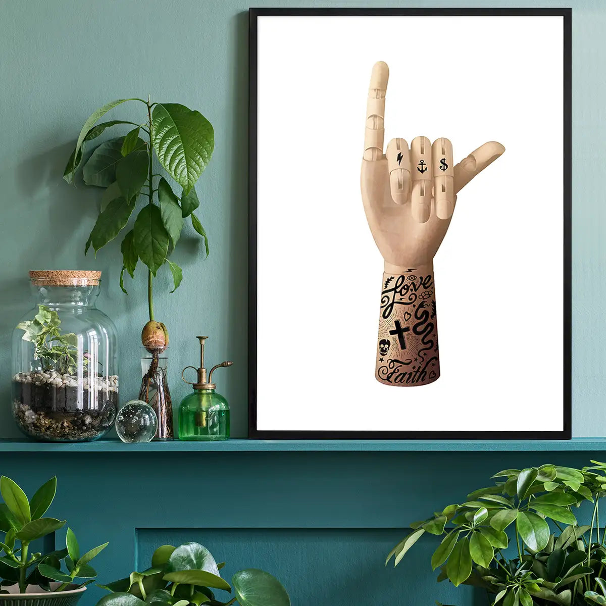Tattoo Art Hand Print