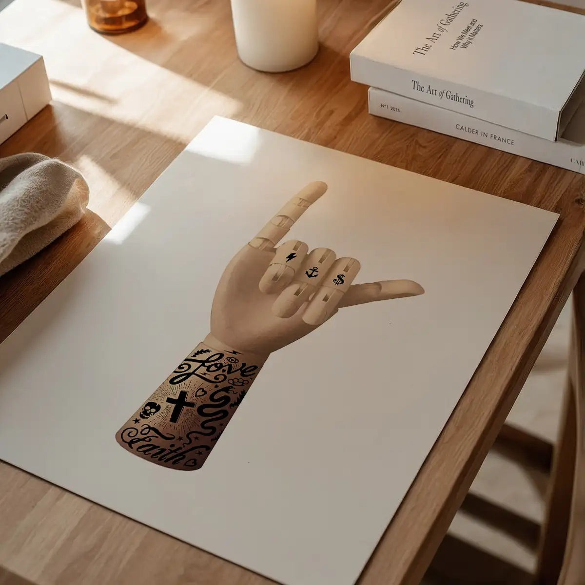 Tattoo Art Hand Print