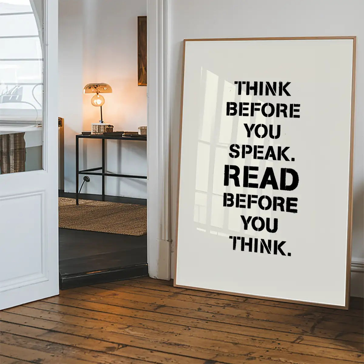 Think Before You Speak Quote Print