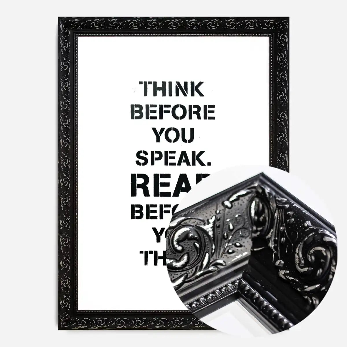 Think Before You Speak Quote Print