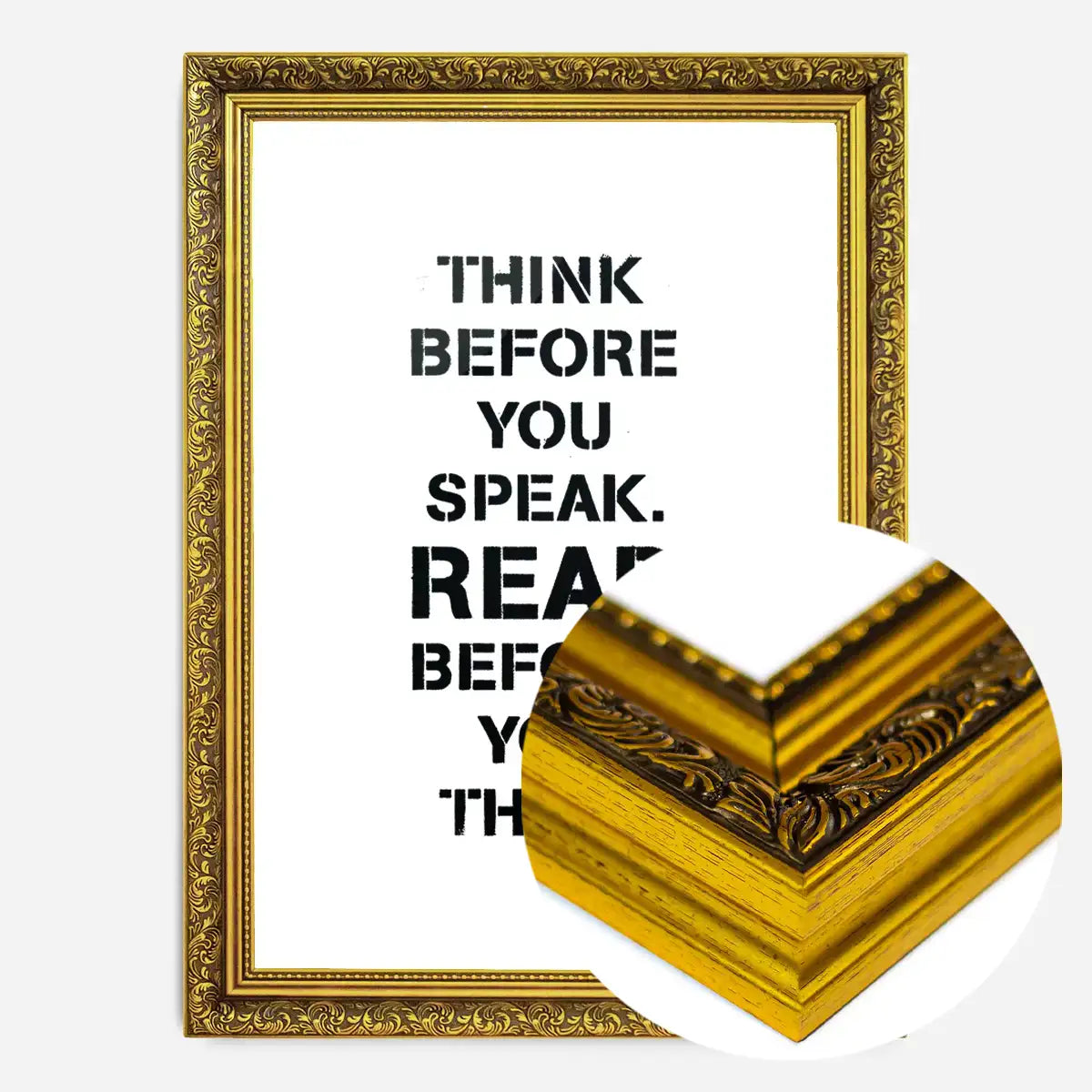 Think Before You Speak Quote Print