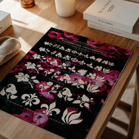 Typographic Ornaments Floral Print
