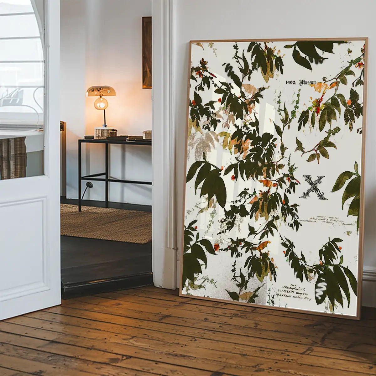 Vintage Leaves Typography Print