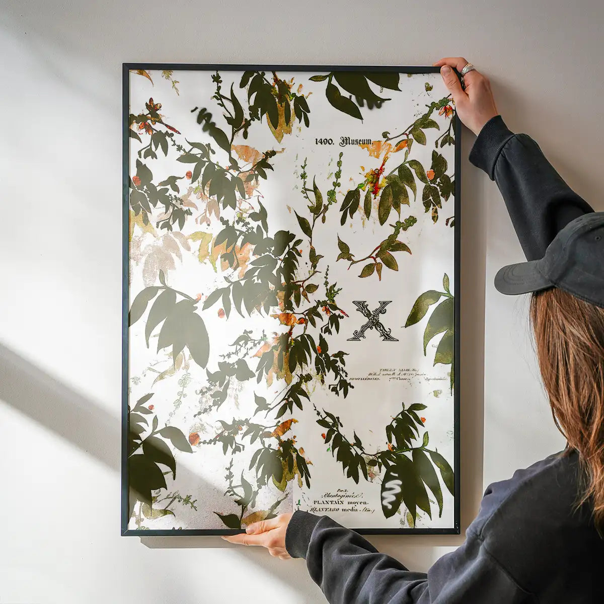 Vintage Leaves Typography Print