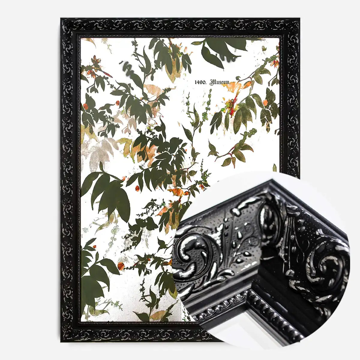 Vintage Leaves Typography Print