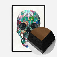 White Wings Skull Print