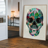 White Wings Skull Print