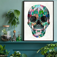 White Wings Skull Print