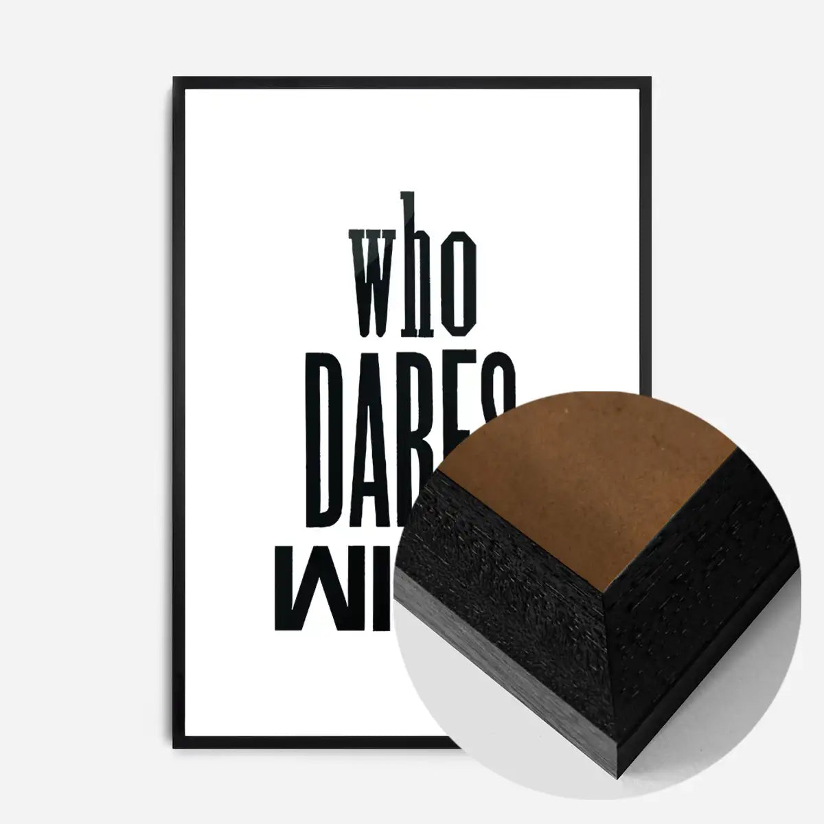 Who Dares Wins Quote Print