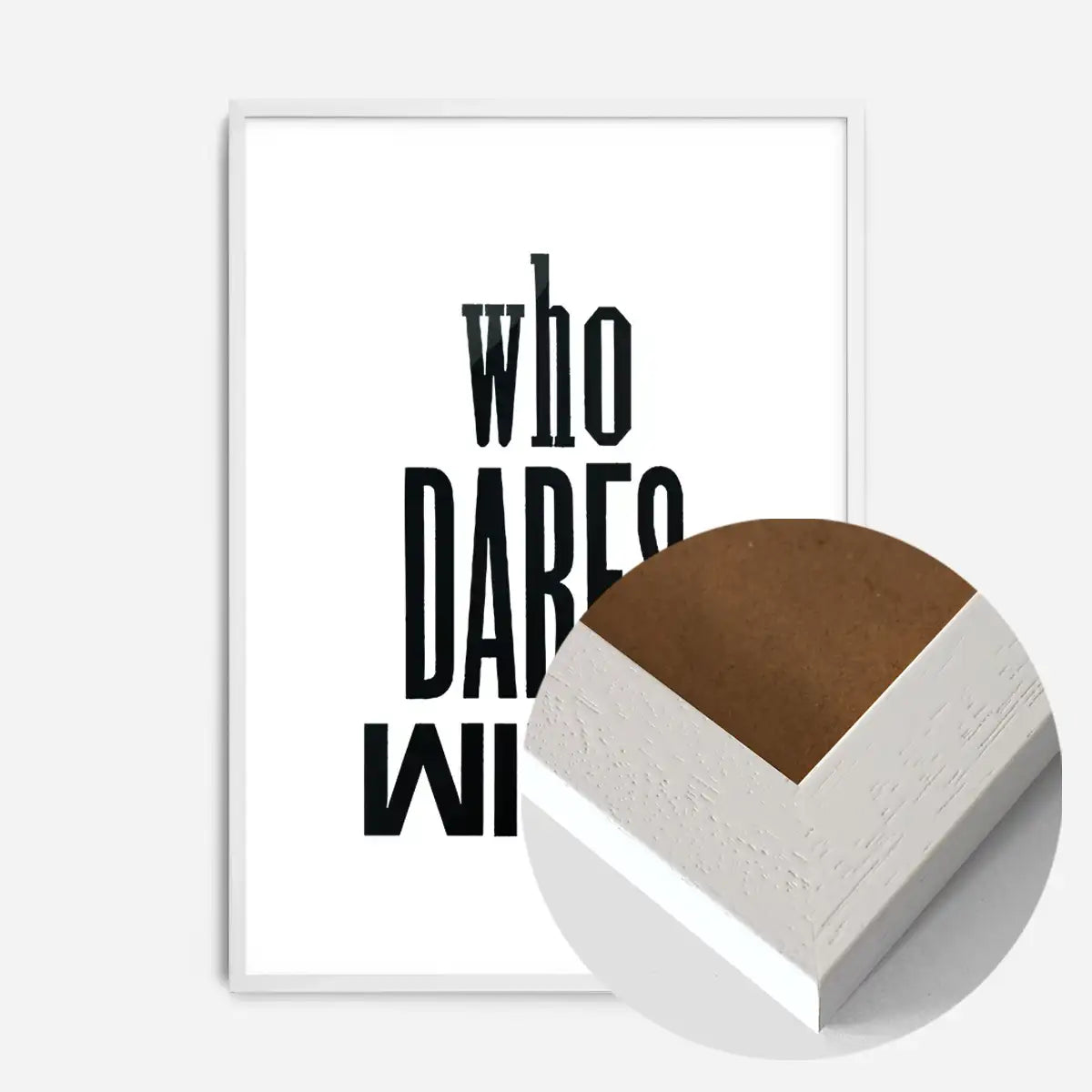 Who Dares Wins Quote Print
