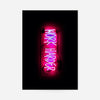 Work Harder Neon Landscape Print