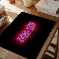 Work Harder Neon Landscape Print