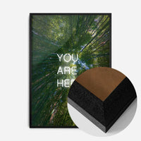 You Are Here Forest Neon Print