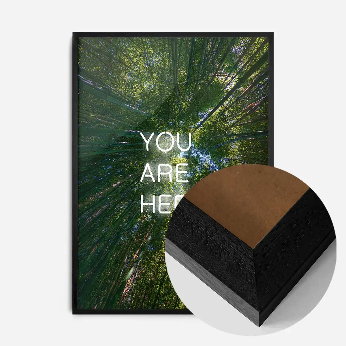 You Are Here Forest Neon Print