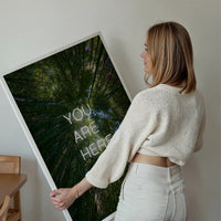 You Are Here Forest Neon Print