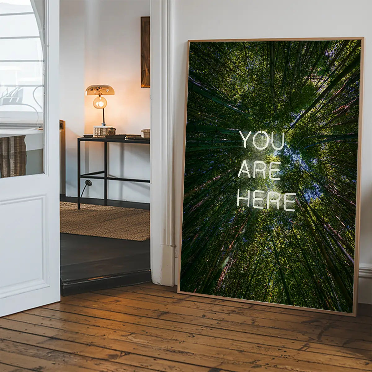 You Are Here Forest Neon Print
