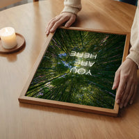 You Are Here Forest Neon Print