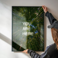 You Are Here Forest Neon Print