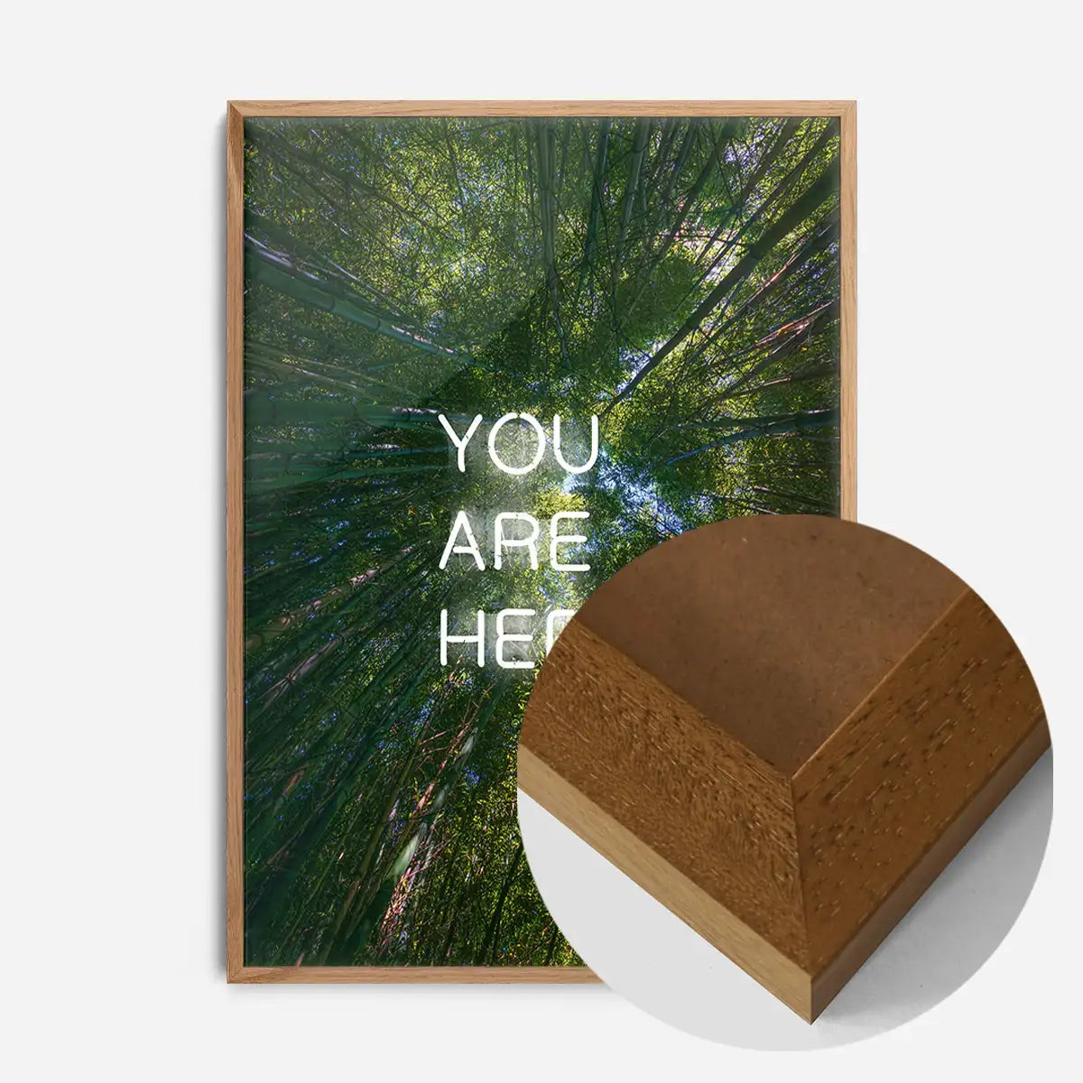You Are Here Forest Neon Print