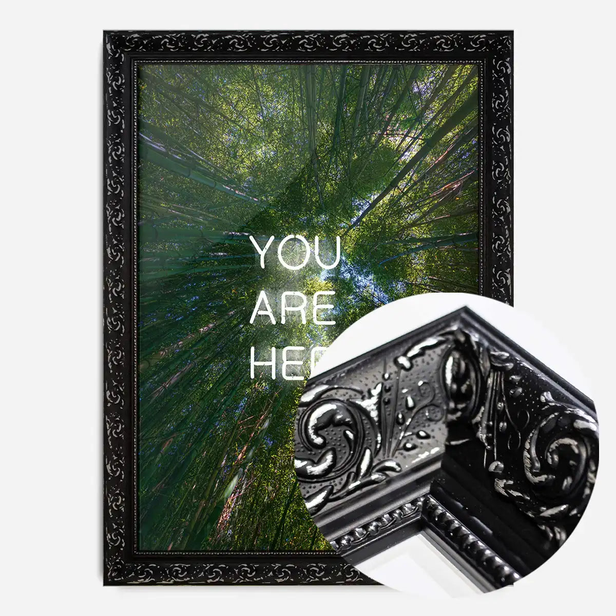 You Are Here Forest Neon Print