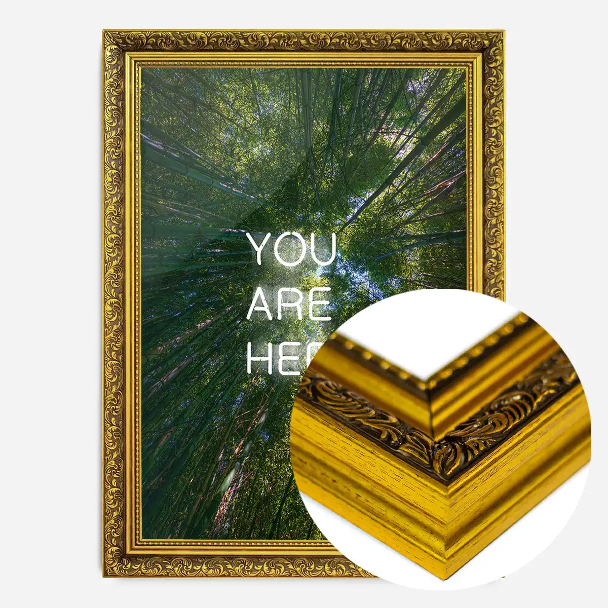You Are Here Forest Neon Print
