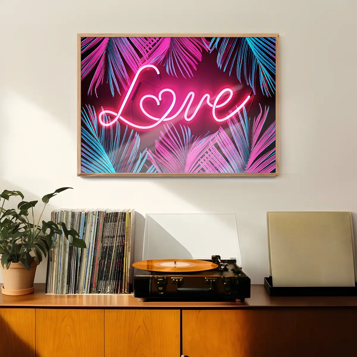 Tropical Love Neon Print