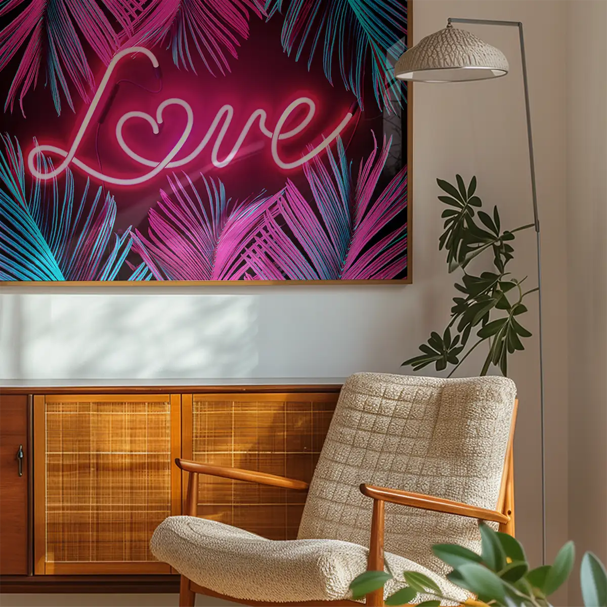 Tropical Love Neon Print