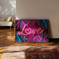 Tropical Love Neon Print