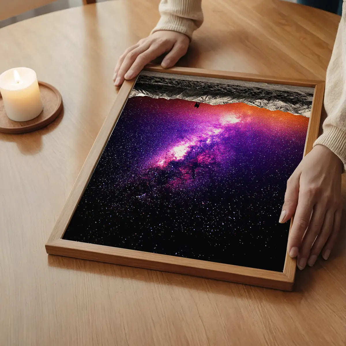Gazing 2 Space Print